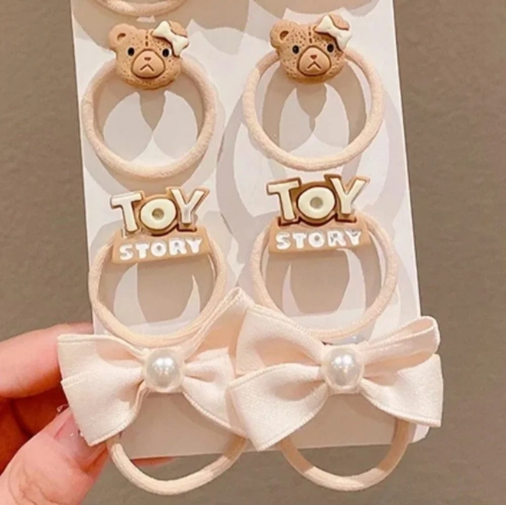 Girl's‎ Cute Hair clips-Bear & Bow 10 Piece Set NEW